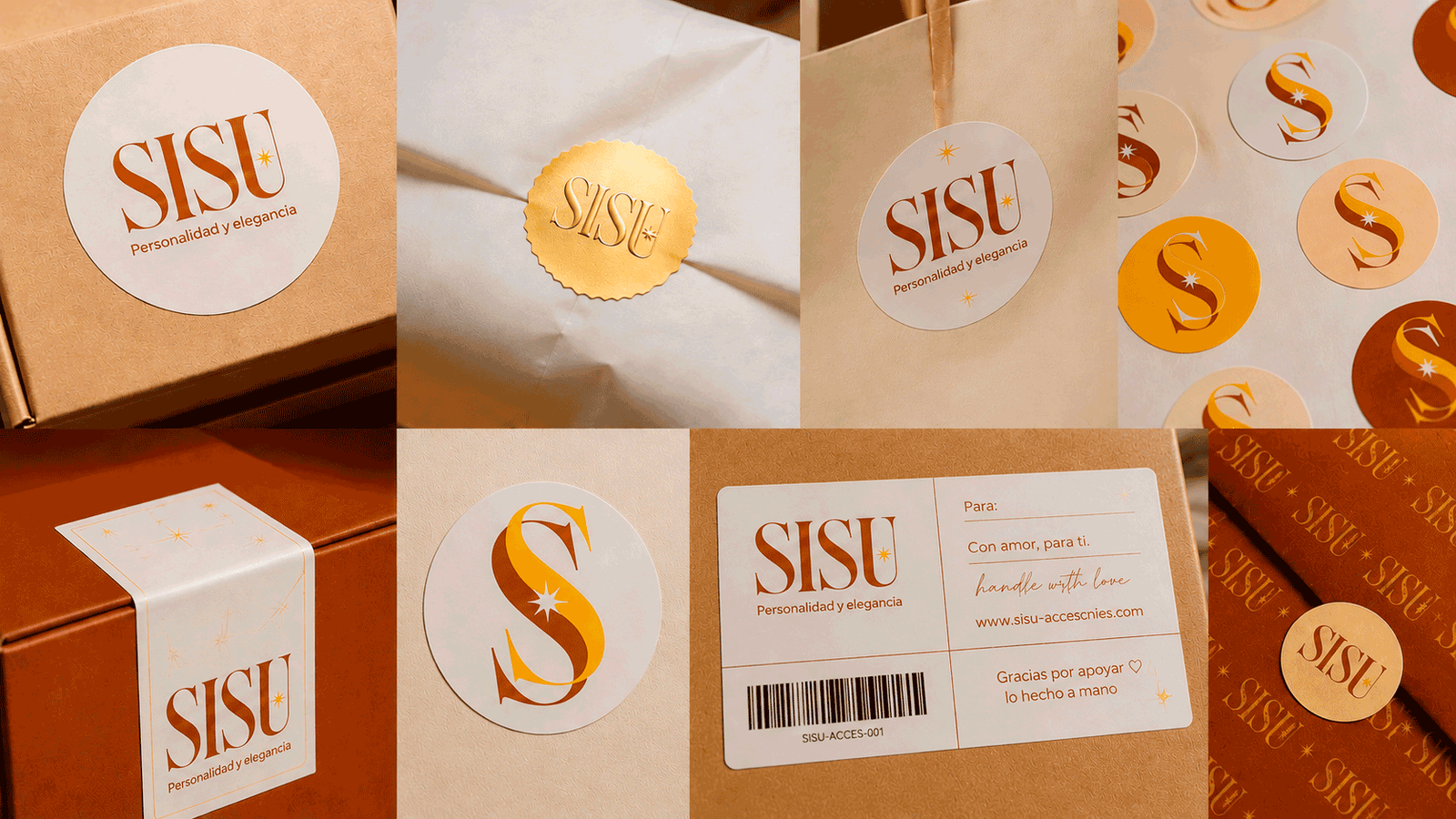 Detalle de identidad visual de Sisu