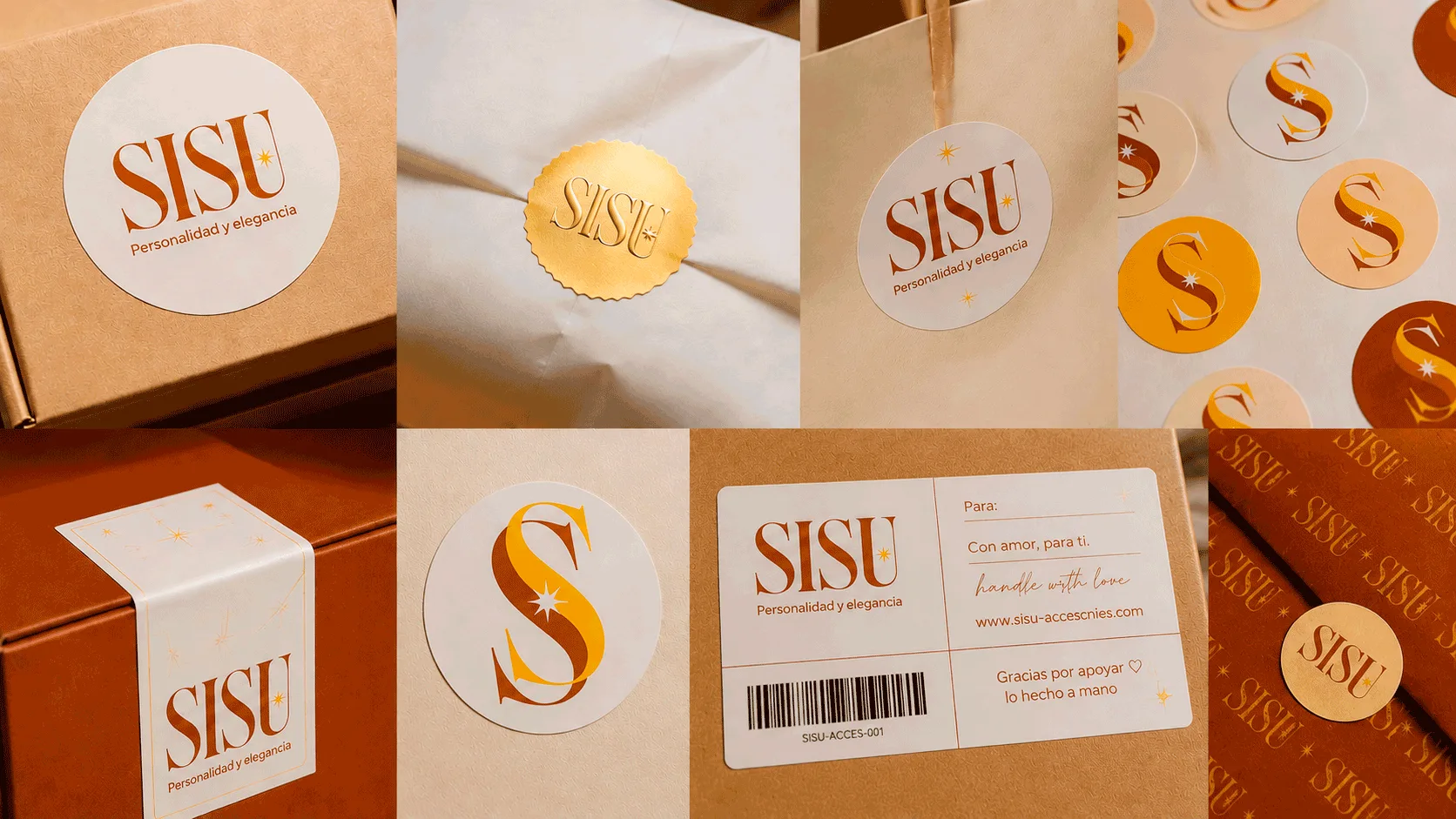 Detalle de identidad visual de Sisu